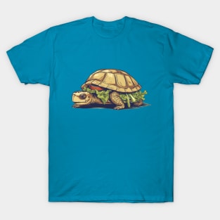 Turtle Sandwich Sticker and Tee Version T-Shirt